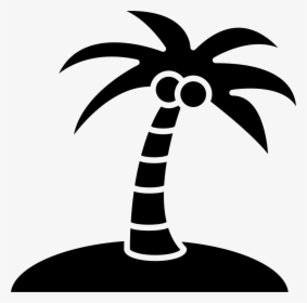 Coconut Tree On An Island - Coconut Tree Vector Icon, HD Png Download, Free Download