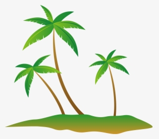 Summer Euclidean Vector - Summer Coconut Tree Vector, HD Png Download, Free Download