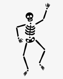Dancing Skeleton Silhouette - Dancing Skeleton Png Transparent, Png Download, Free Download