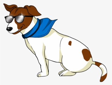 Blue Bandana With Sunglasses - Dog Catches Something, HD Png Download, Free Download