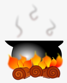 Free Fuego Free Caldero - Cartoon Cauldron On Fire, HD Png Download, Free Download