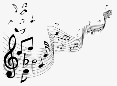 Musical Note Staff Clip Art - Music Notes Design Png, Transparent Png, Free Download