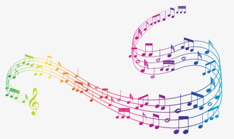 Colorful Music Notes Clipart - Music Notes Transparent Background, HD Png Download, Free Download