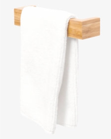 Slimline Hand Towel Rail In Bamboo - Towel, HD Png Download, Free Download
