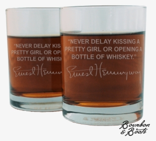 Ernest Hemingway Whiskey Cocktail Glasses - Whiskey Glass And A Womans Ass, HD Png Download, Free Download