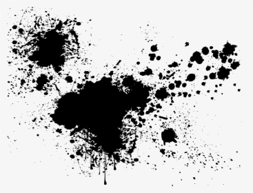 Clip Art Graffiti Splatter - Black And White Splatter, HD Png Download, Free Download