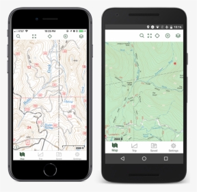 Gaia Gps Usfs Maps - Iphone Gaia Gps, HD Png Download, Free Download