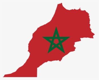 Morocco Flag Map Clip Arts - Morocco Map Black, HD Png Download, Free Download