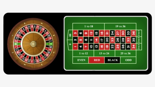 2 1 Roulette Table Wheel - Roulette Wheel And Board, HD Png Download, Free Download