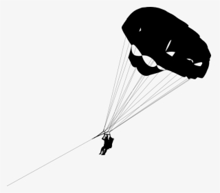 Paragliding, Parachute, Couple, Love, Romance, Romantic - Parasailing Png Black, Transparent Png, Free Download