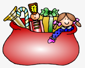 Free To Use Public Domain Christmas Clip Art - Santa Claus Bag Drawing, HD Png Download, Free Download