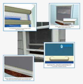 Retractable Window Screen Details Gallery - Architecture, HD Png Download, Free Download