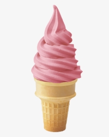 Transparent Dole Whip Png - Ice Cream Strawberry Cone, Png Download, Free Download