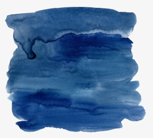 Blue Watercolor Painting Ink Dark Blue Watercolor Effect - Dark Blue Water Color Background, HD Png Download, Free Download