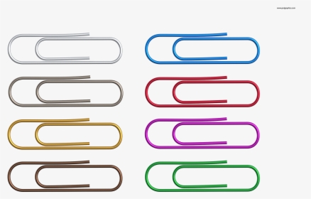 Colorful Paper Clips Png Parallel- - Transparent Background Paper Clips Png, Png Download, Free Download