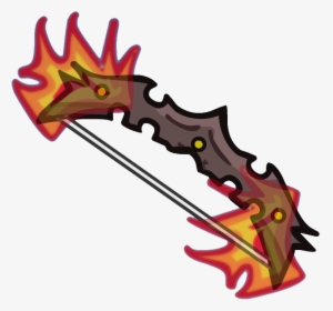 Crypt Bow Of Fire - Fire Bow, HD Png Download, Free Download
