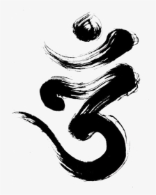 Yoga Om Rishikesh Ganesha Symbol Png File Hd Clipart - Om Black And White, Transparent Png, Free Download