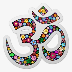 Namaste Floral Symbol - Aum Signs, HD Png Download, Free Download