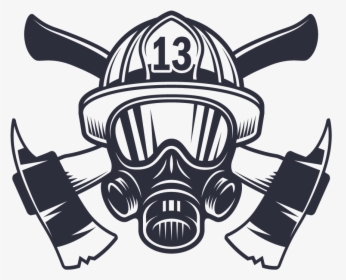 Firefighters Helmet Fire Department Logo Firefighting - Volunteer Firefighter Logo, HD Png Download, Free Download