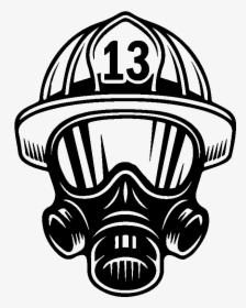 Firefighter"s Helmet Fire Department Fire Hydrant - Firefighter Helmet Logo, HD Png Download, Free Download