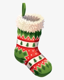 Christmas Stockings Clip Art - Transparent Christmas Stocking Png, Png Download, Free Download