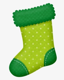 Transparent Christmas Stockings Png - Green Christmas Socks Clipart, Png Download, Free Download