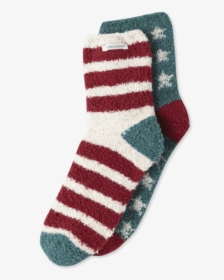 Women"s Holiday Flag Snuggle Crew Socks - Transparent Background Fuzzy Socks Png, Png Download, Free Download