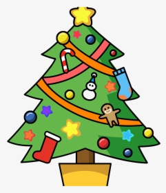 Cute Christmas Tree Clipart, HD Png Download, Free Download