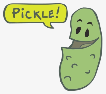 Cute Pickles Cartoon - Cartoon Transparent Background Pickle, HD Png Download, Free Download