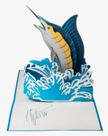 Marlin Pop-up Card - Pop Up Fish, HD Png Download, Free Download