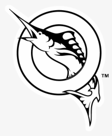 Line Art,fish,marlin,coloring And White,symbol,logo - 1997 Florida Marlins Logo, HD Png Download, Free Download