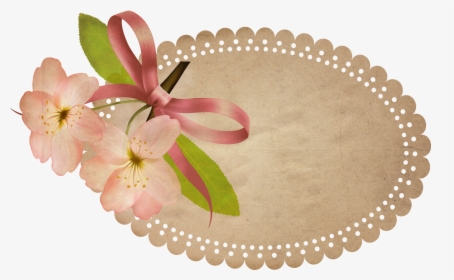 Freebie Vintage Tag - Frame Vintage Flower Png, Transparent Png, Free Download