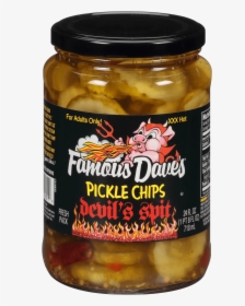 Famous Dave"s Devil"s Spit Pickle Chips - Daves Pickles, HD Png Download, Free Download