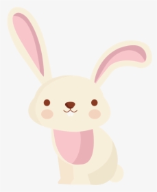 Cute Little Illustration Cartoon Vector Rabbit Easter - Domestic Rabbit, HD Png Download, Free Download