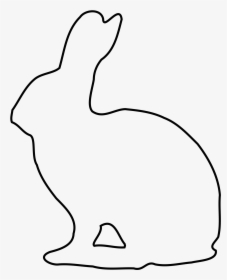Download Bunny Rabbit Outline Of Leon Escapers Co - Bunny Outline Transparent Background, HD Png Download, Free Download