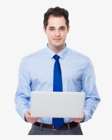 Man With Laptop - Businessperson, HD Png Download, Free Download