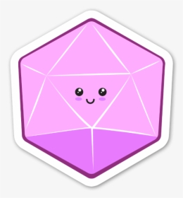 Kawaii - D20 Png Pink, Transparent Png, Free Download