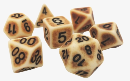 White Acrylic Dnd Dice Set By D20 Collective - Dice Game, HD Png Download, Free Download