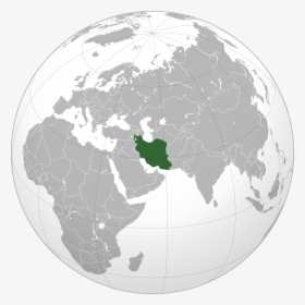Map Of Iran - Saudi Arabia In The World, HD Png Download, Free Download