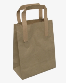 Bag, Pulp, Flat Paper Handles, Glued To Outside, 26x - Paper Bag, HD Png Download, Free Download