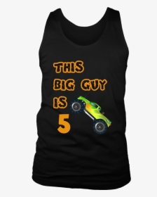 Kids 5th Birthday Boy Monster Truck T-shirt 5 Year - Active Tank, HD Png Download, Free Download