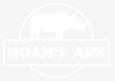 Noahsark Logo White - Black Rhinoceros, HD Png Download, Free Download