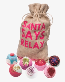 Santa Relaxing Png Png - Santa Says Relax Bomb Cosmetics, Transparent Png, Free Download
