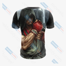 Ryu Unisex 3d T-shirt - Desenhos De Lutadores De Boxe, HD Png Download, Free Download