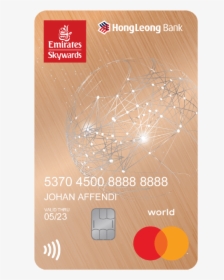 Emirates Hlb World Card - Emirates, HD Png Download, Free Download