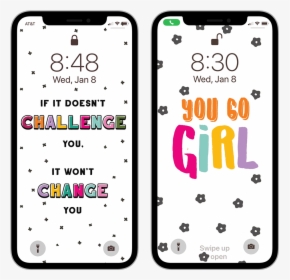 Give Your Phone A New Look And Motivate Yourself At - Iphone, HD Png Download, Free Download