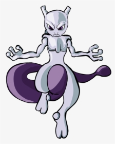 Mewtwo-1 - Cartoon, HD Png Download, Free Download