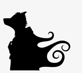 Falling Cat Clipart - Furry Silhouette, HD Png Download, Free Download