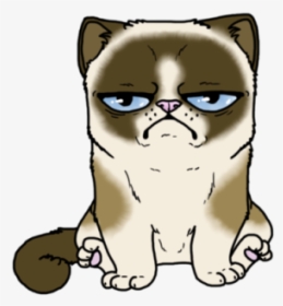 Grumpy Cat Cartoon Png, Transparent Png, Free Download