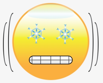 Snow Eye Emoji - Circle, HD Png Download, Free Download